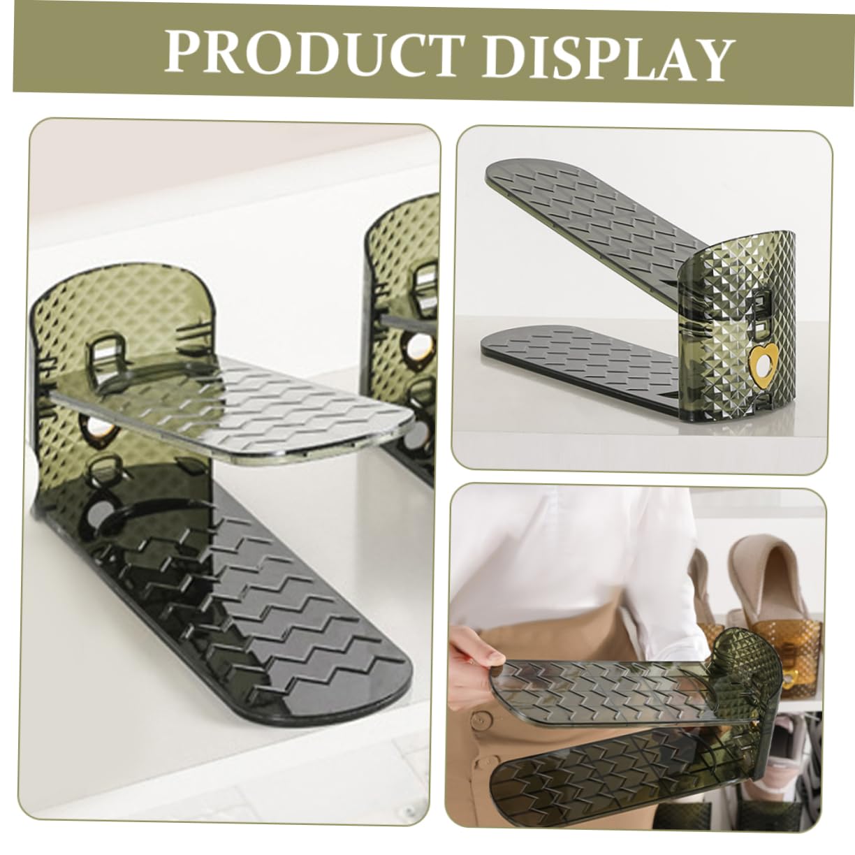 BUGUUYO Estante Para Zapatos De Plástico Organizador Multifuncional Diseño Simple Y Resistente Espacio Para Hogar Blanco