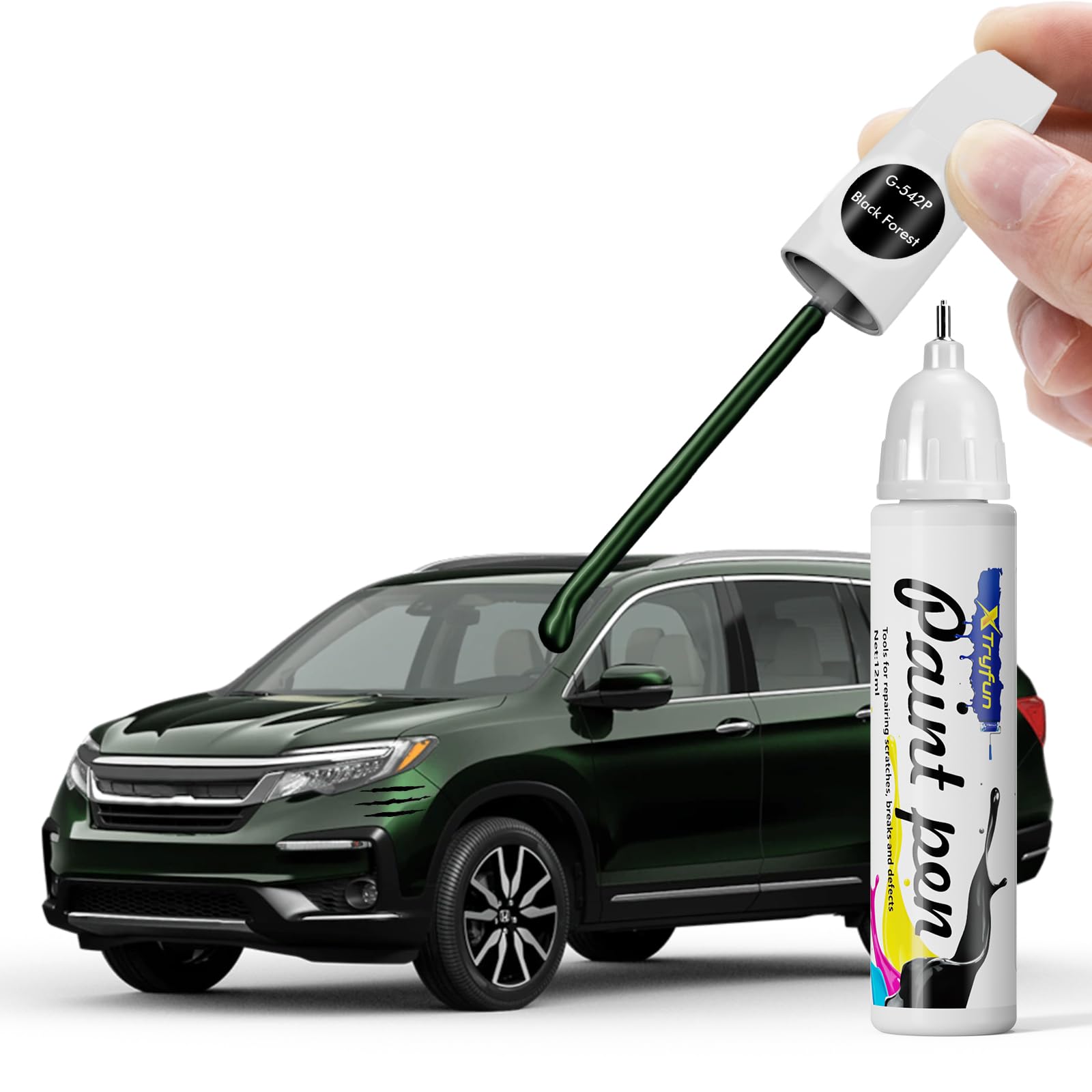 Amazon.com: XTryfun G542P Black Forest Touch Up Paint Compatible