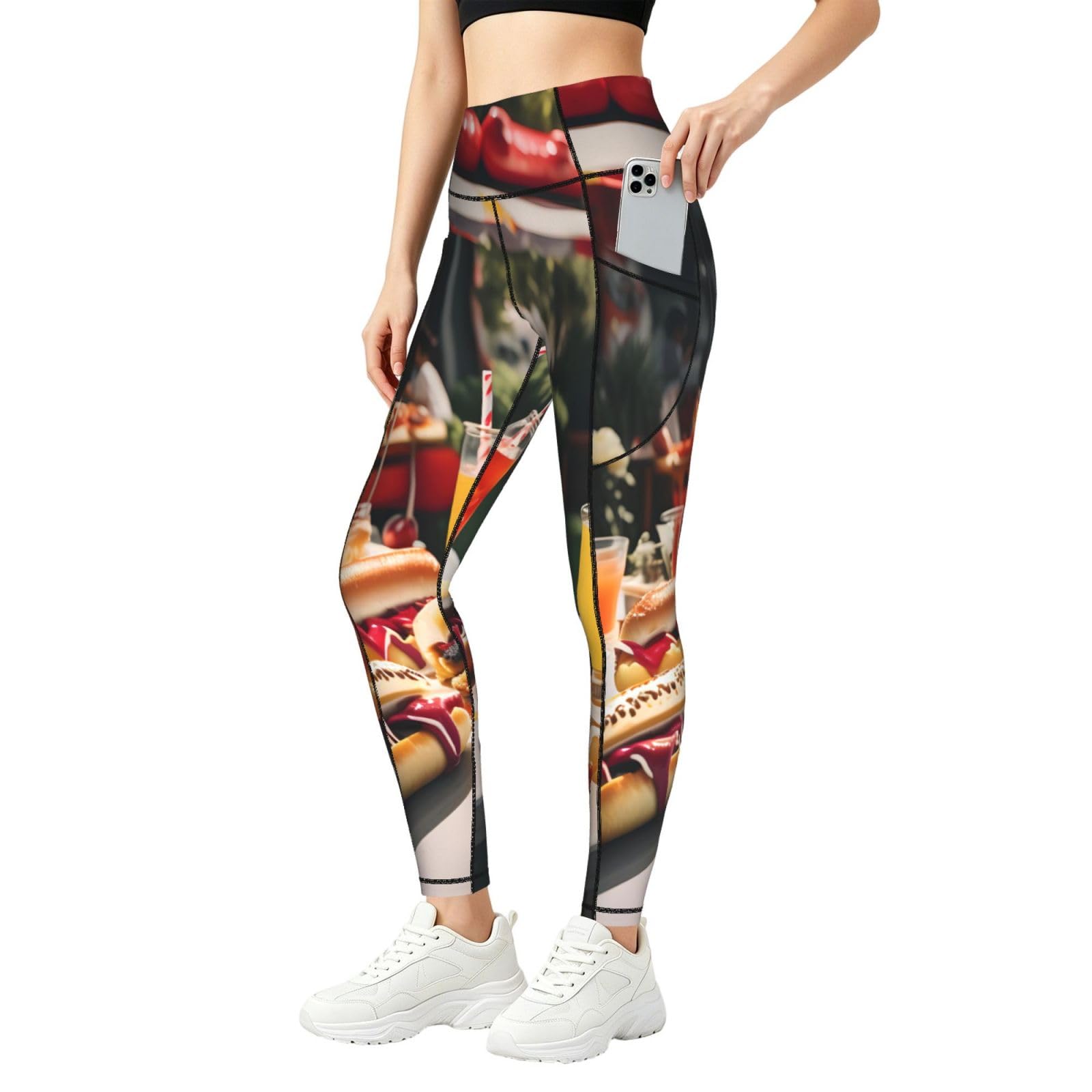 Pantalones de yoga con bolsillos para running cómodo e informal 8