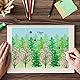 GLOBLELAND Baum Wald Pflanze Schwalbe Gummistempel, Thinking of You Silikonstempel transparent, klarer Stempel für Papierkartenalbum