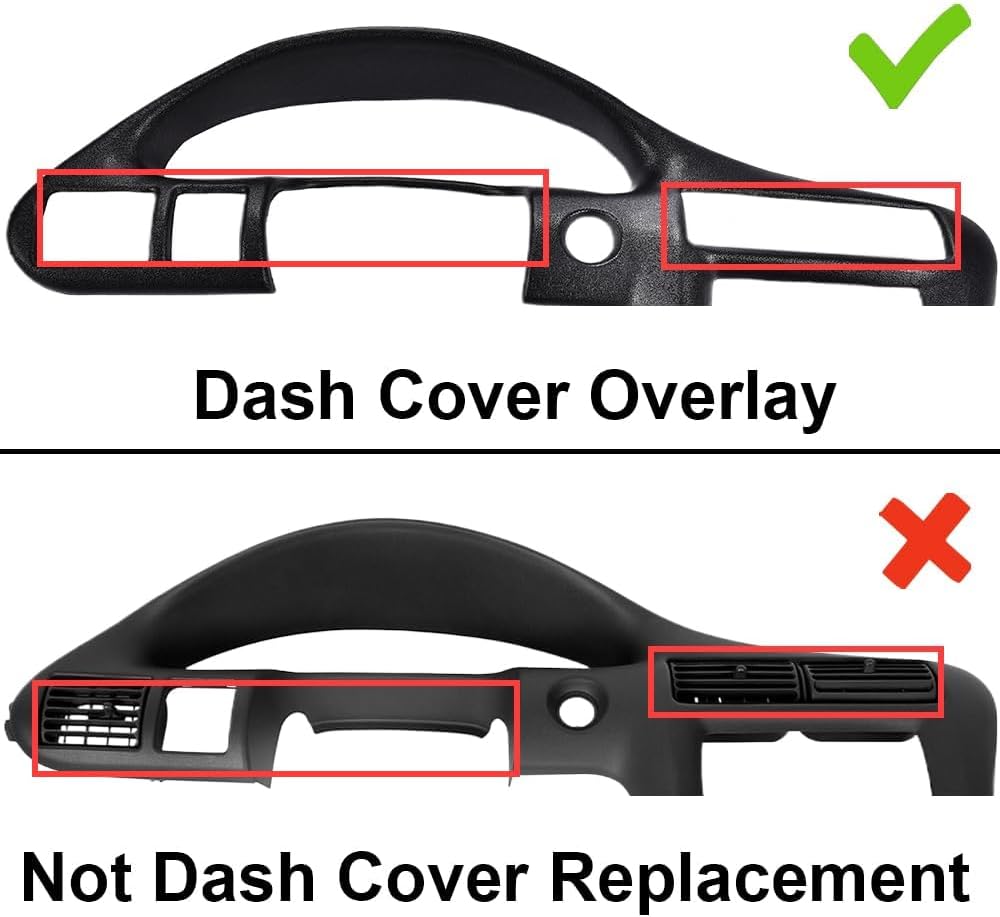 G-PLUS Dashboard Instrument Panel Dash Cover Fit For Chevy Cavalier LS Sport 2002-2005/Cavalier Z24 2000 2001 2002/Cavalier (submodel: Base, LS) 2000-2005 Dash Cover