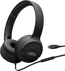 JBL, Fone de Ouvido Bluetooth, Tune 520C, On Ear, Com Fio, Com Cancelamento de Ruído - Preto