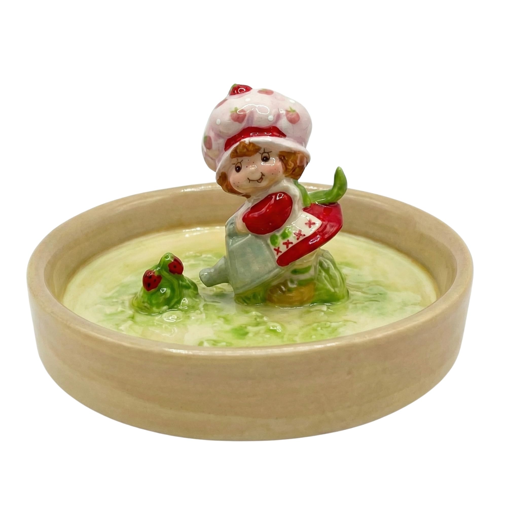 Blue Sky Clayworks Strawberry Shortcake Garden of Sweet Rings Ring Holder, 4.5" L x 4.5" W x 2.5" H