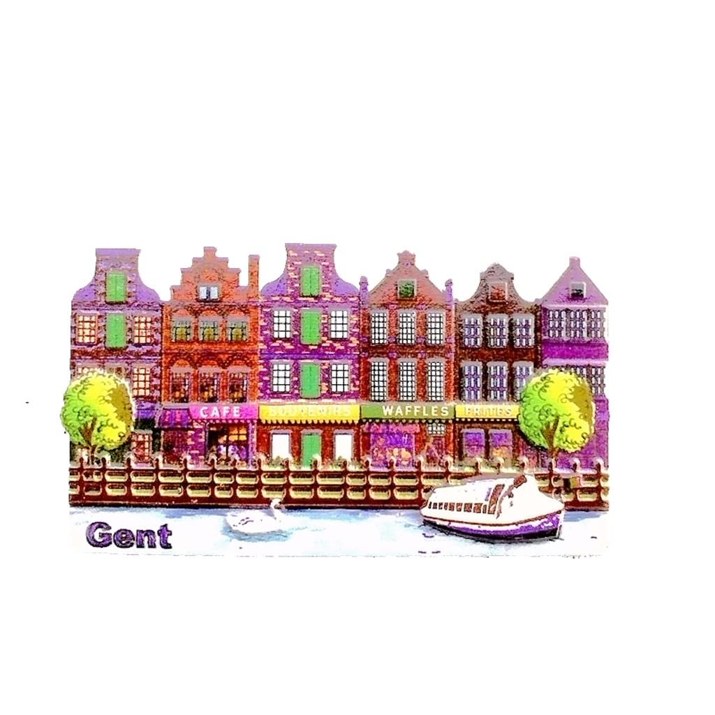 Seens Resin-0148 Ghent Belgium Magnet Kitchen Fridge Decorated Magnet