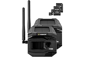 Vosker V300 LTE Wireless Outdoor Security Camera with Solar Panel