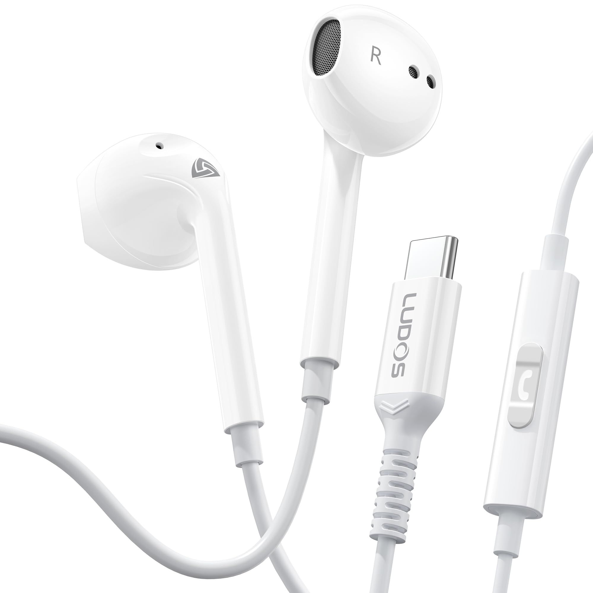 Amazon.com: LUDOS Zenith USB C Headphones for iPhone 17 16 15 Pro