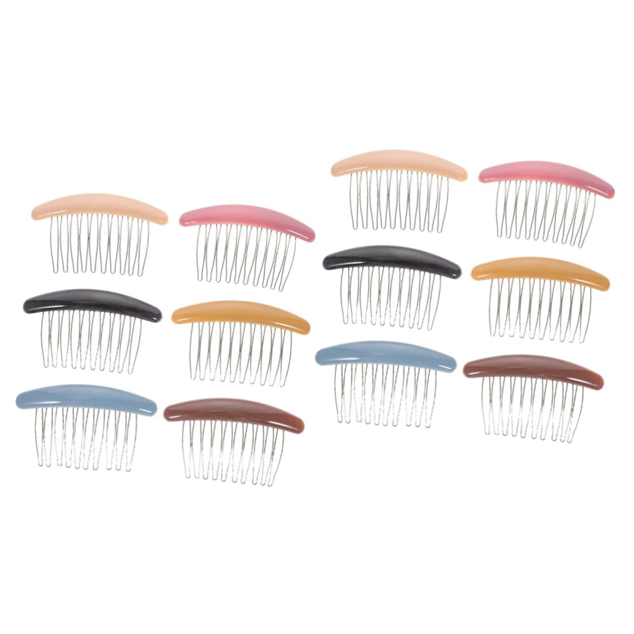 12pcs Hair Parting Combs for Women Girls Fashionable Hair Clips Stylish Bulk Quantity