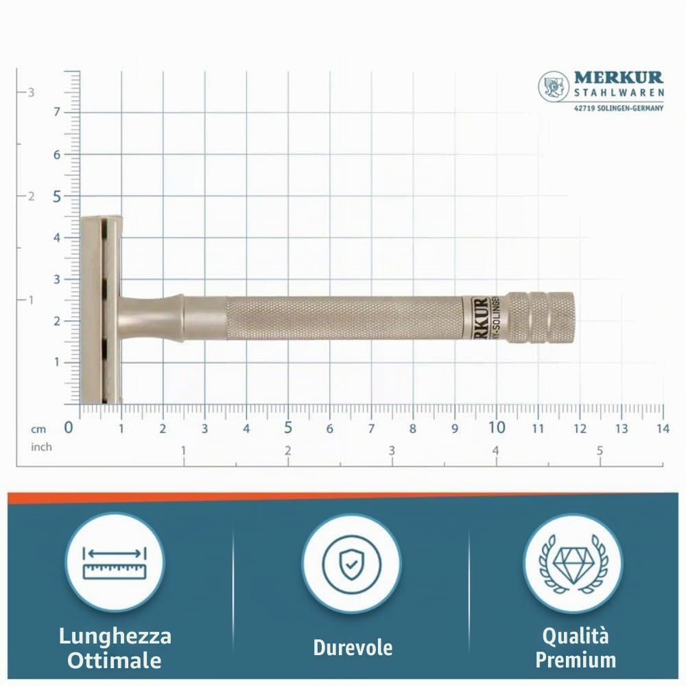 Merkur rasoio di sicurezza 23 acciaio inox