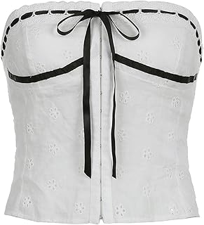 Top de Tubo de Jacquard para Mujer, Estilo Corto, Estilo Urbano, Color Blanco, Talla S