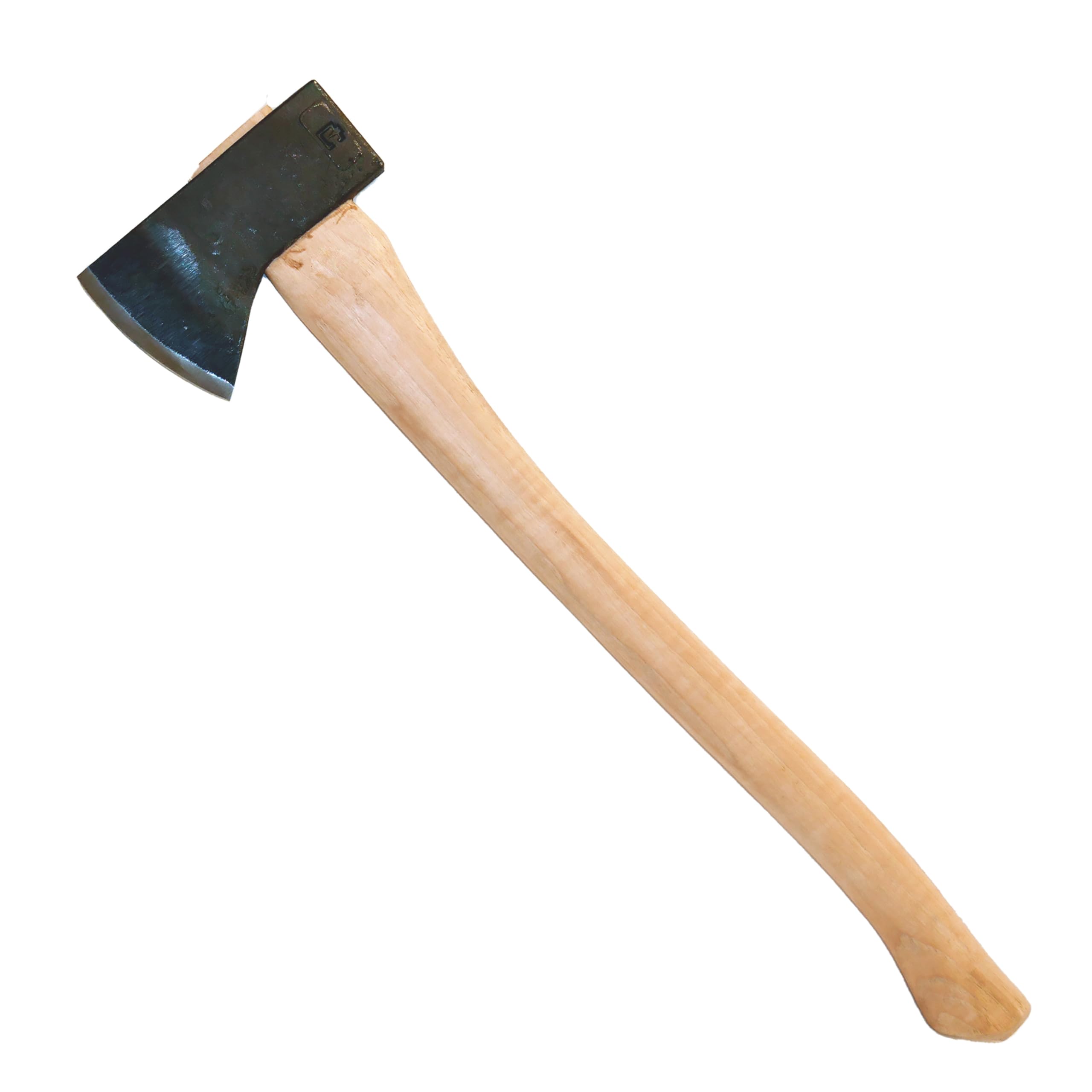 COUNCIL TOOL Hudson Bay Camp Axe - 2 lbs Hand Axe with 24" Curved Hickory Handle & Hardened Poll, Made in the USA - SU20HB24C