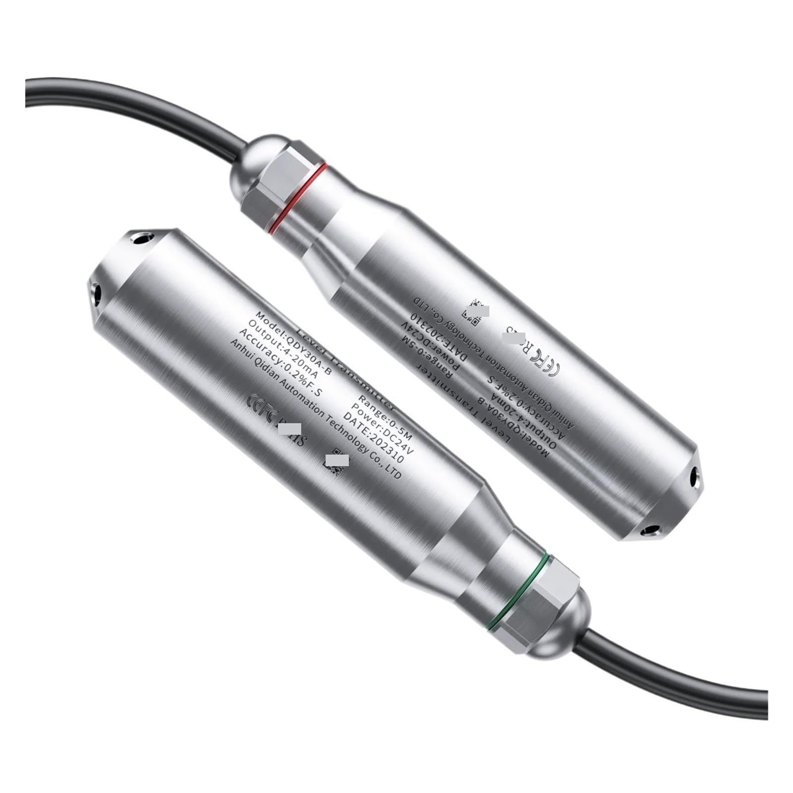 Capteur de niveau hydrostatique sonde immergée eau transducteur 4-20mA 2m
