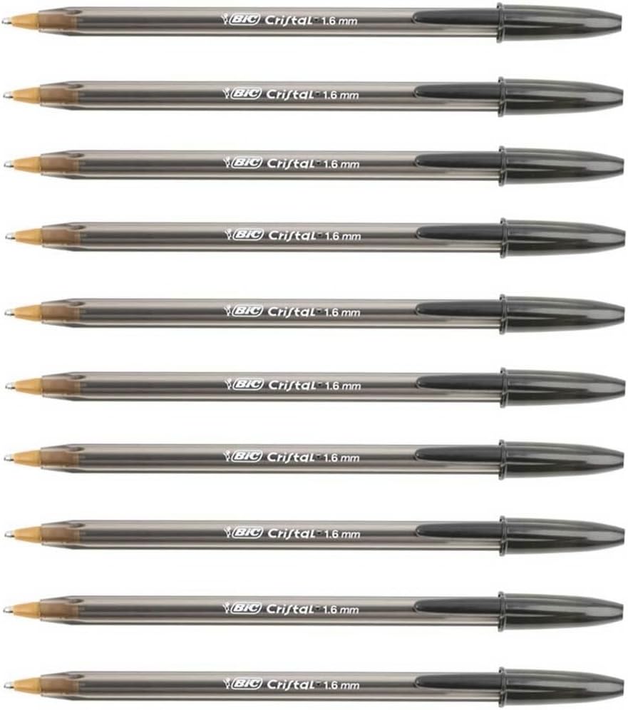 10 x 1.6mm Black Ink Pens