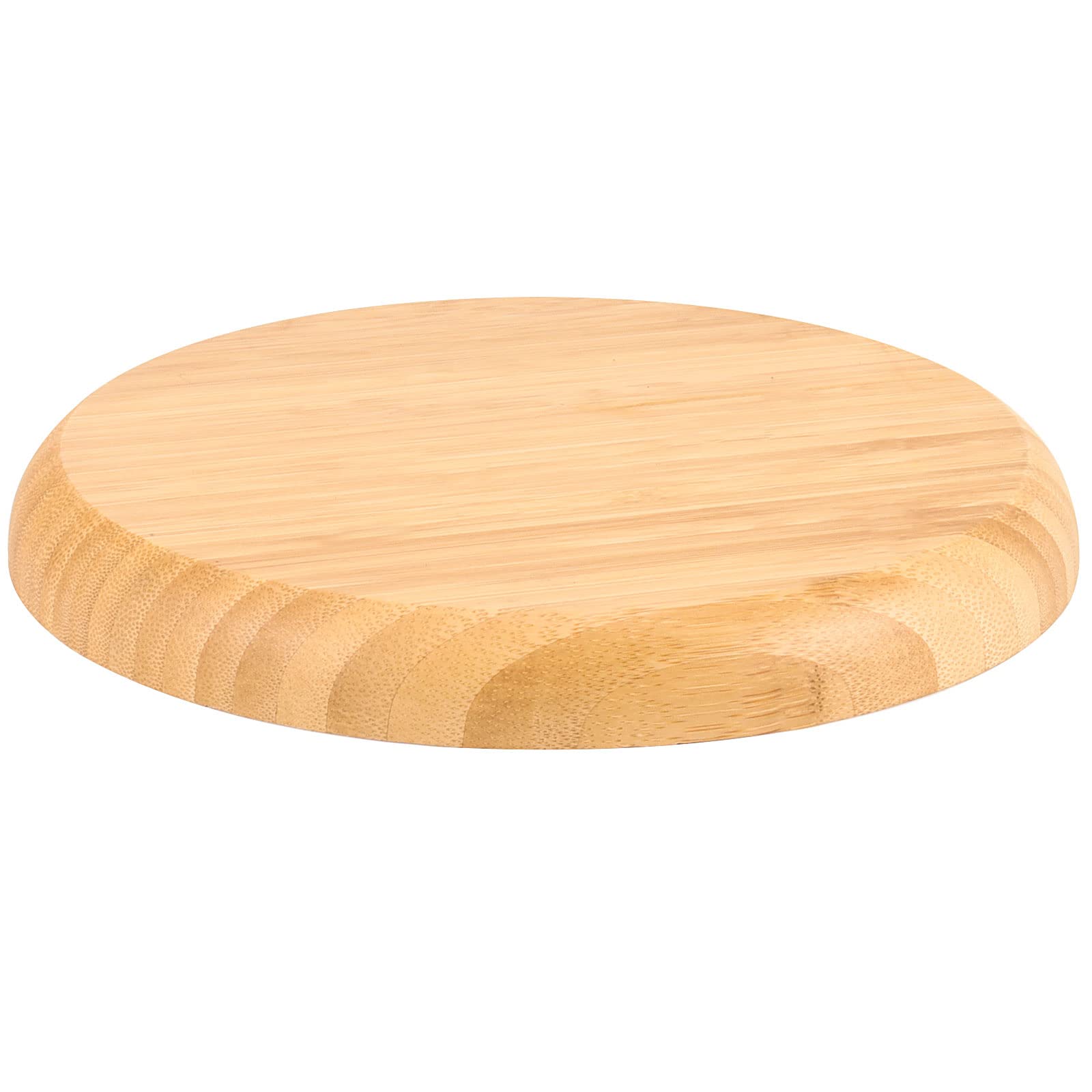 2 Soucoupes Rondes En Bambou 16 Cm - Pour Pots De Fleurs, Dessous De Verre, Plateau Déco, Intérieur/extérieur