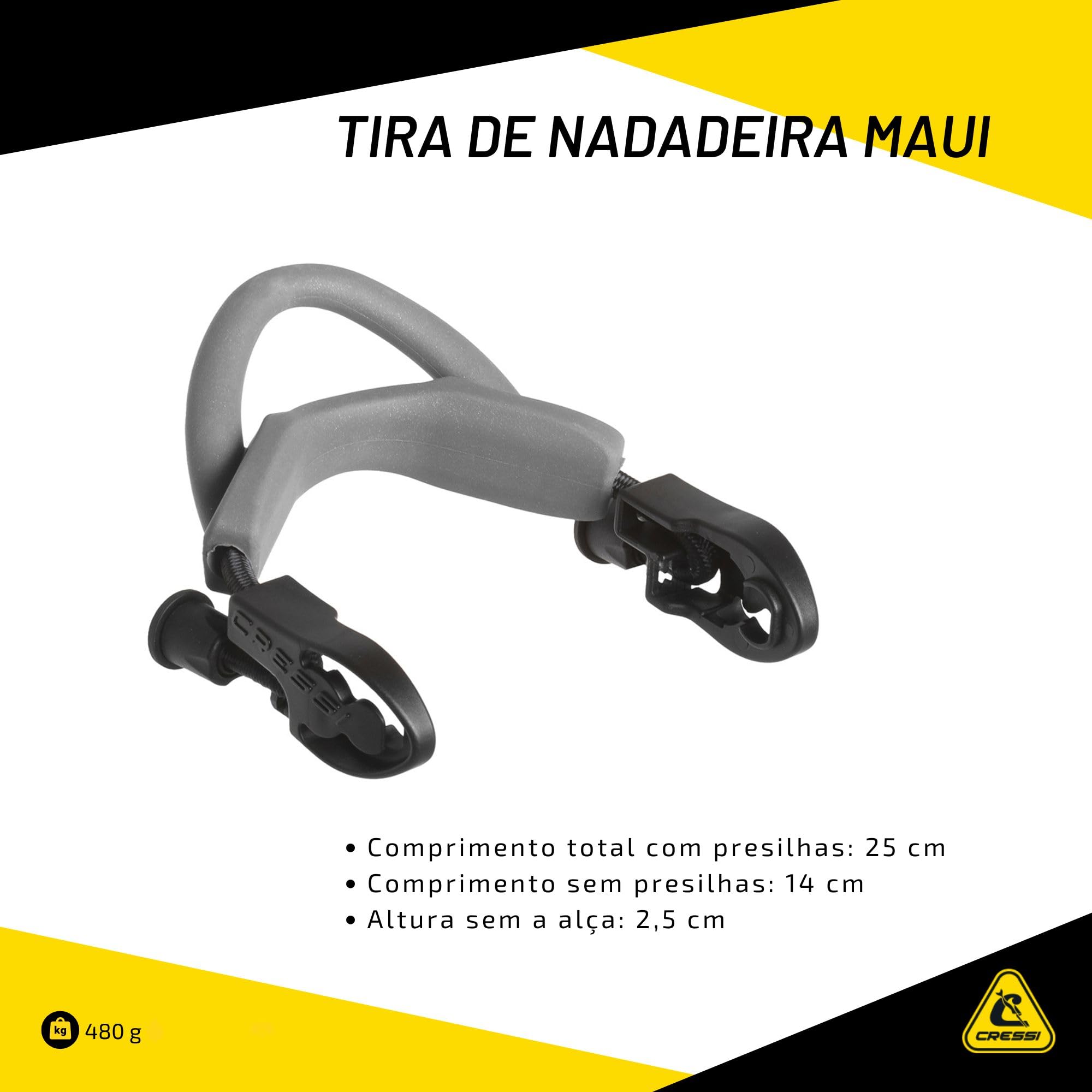 CRESSI Ebs Straps Maui (2pcs) Sangle pour Palmes Mixte