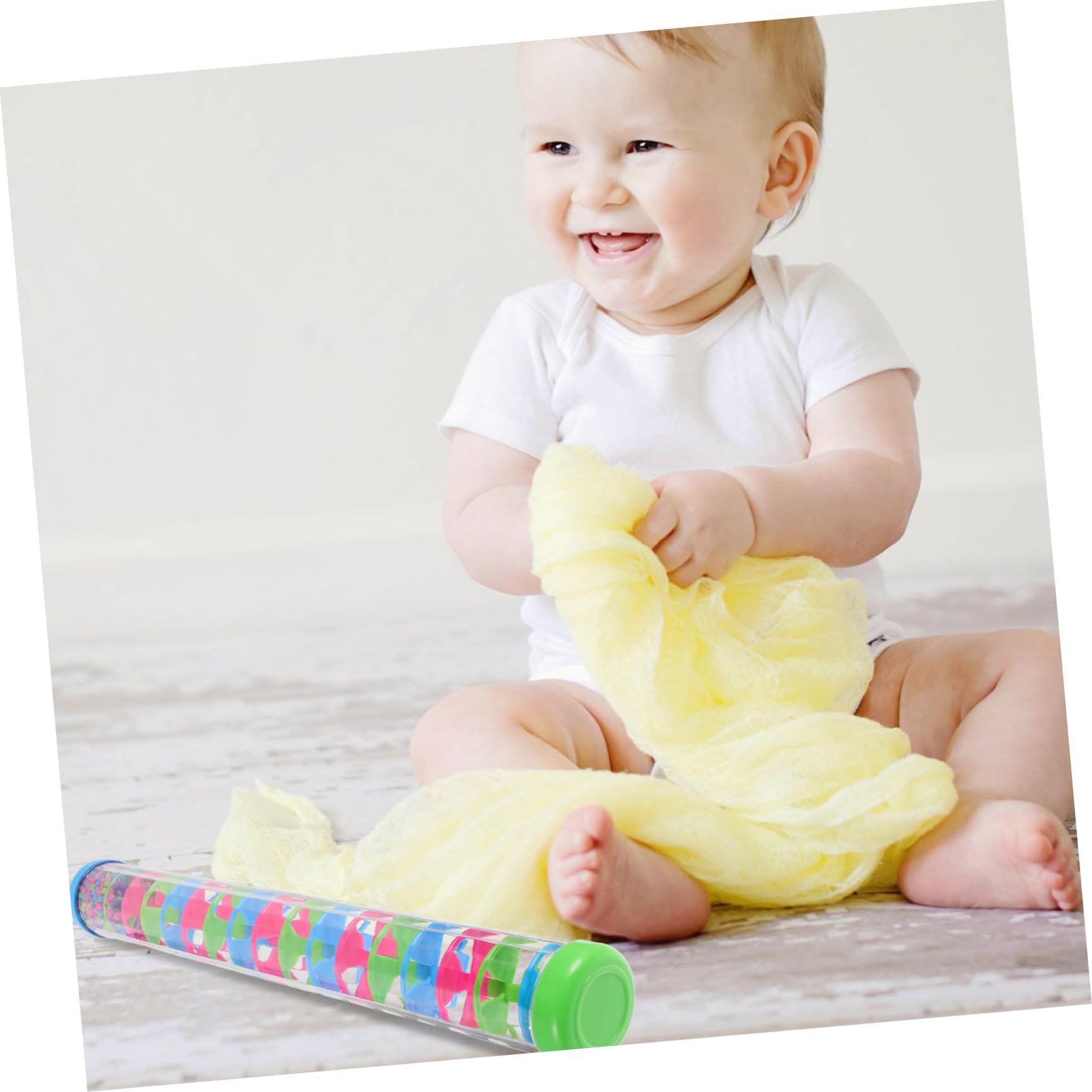 2 Pezzi Rain Stick Shaker in Plastica Strumento Musicale Sensoriale Spirale per Ragazzo Ragazza e Giocattolo Educativo per Esplorazione Acustica e Attività di Gruppo