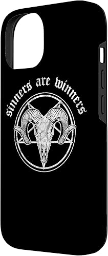 Miniatura 2 de Funda para iPhone 14 Occult Baphomet Tarot Card Satanic Devil Sinners are Winners