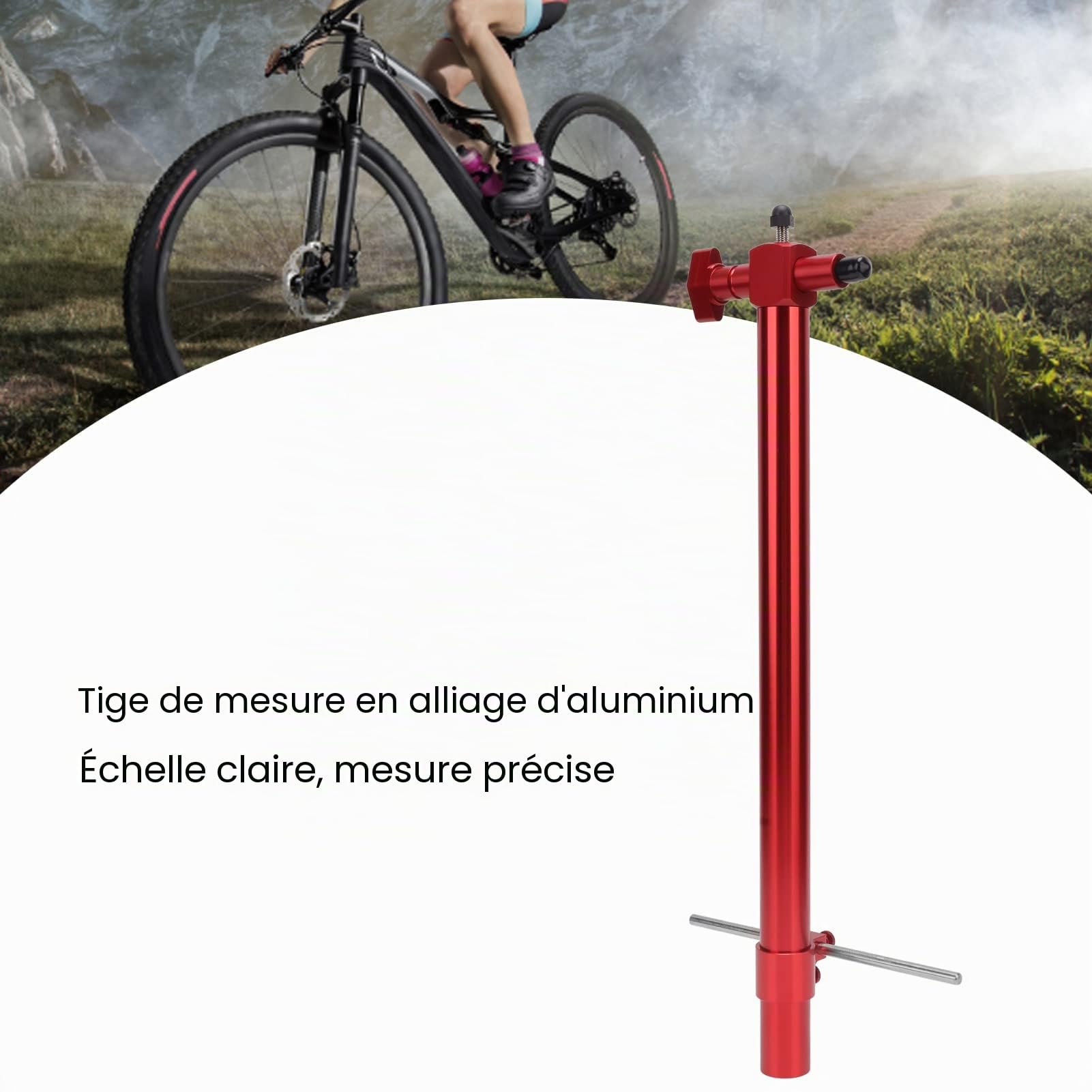 Outil de Jauge D'alignement de Patte de Dérailleur avec Une Longueur de 400 Mm, Construction en Alliage D'aluminium, Transport Facile, pour la Réparation du Dérailleur
