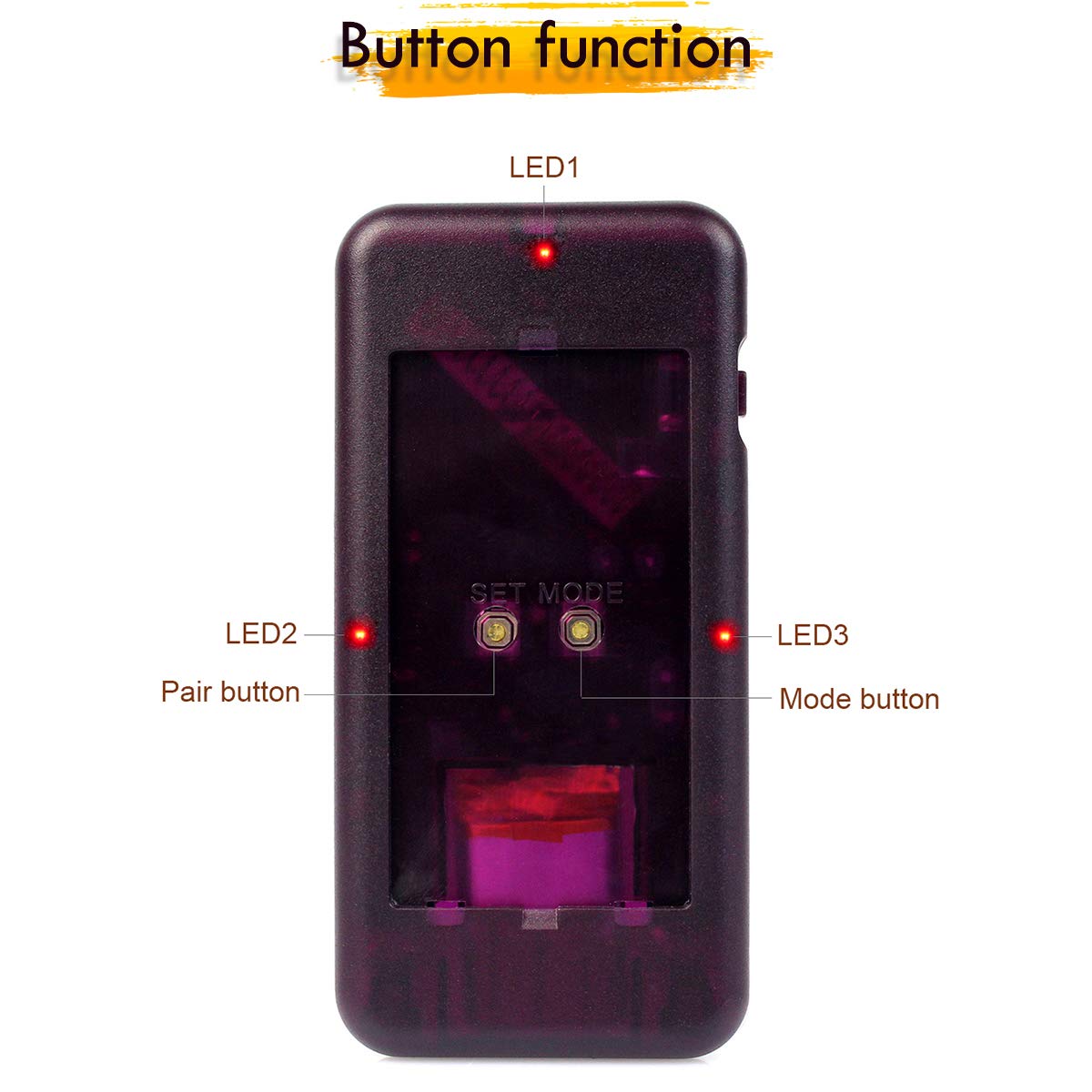Retekess Pager Beeper Ricevitore Vibratore per Sistema Cercapersone Retekess T112 (Nero 5 Pezzi)