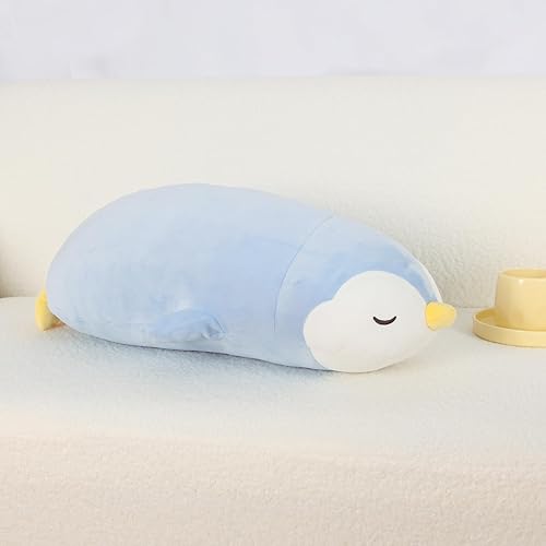 Miniatura 4 de Peluche de pingüino de 22 pulgadas, almohada grande y suave para el cuerpo, peluche Kawaii para niñas, regalo para niños, niñas, niños, Navidad,