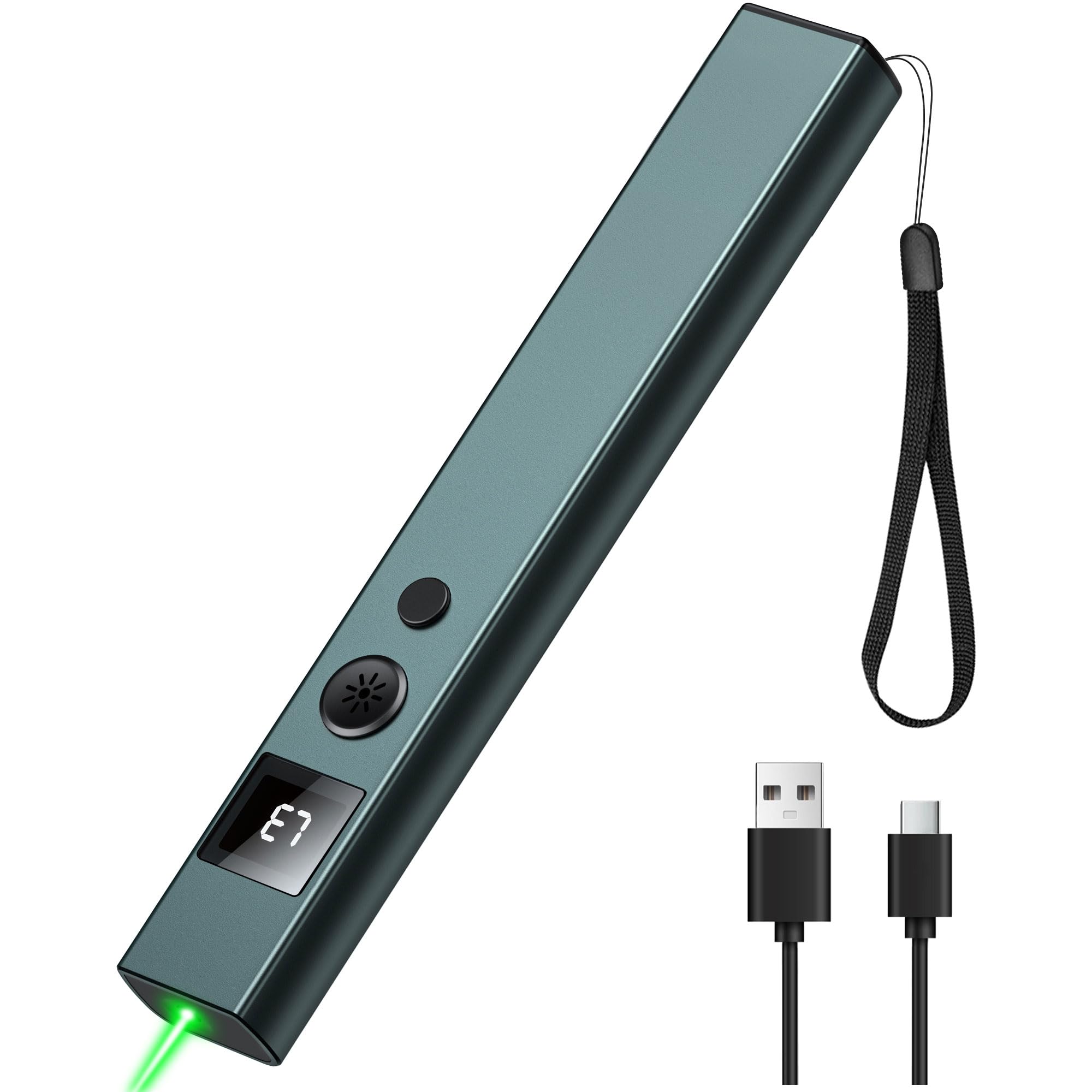 Green Laser Pointer - Green Presentation Pointer Long Distance with USB Type C Charging -…