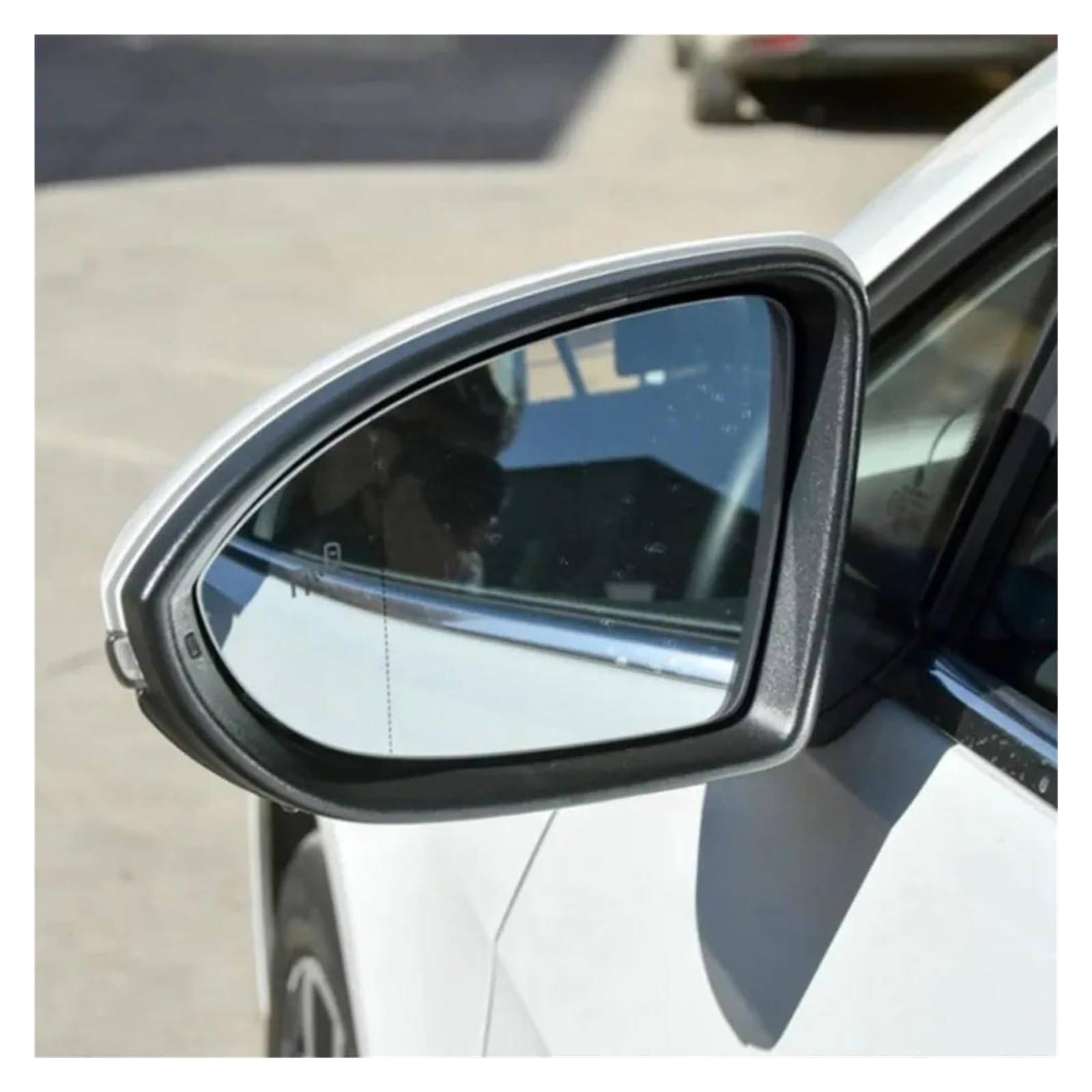 Verre Miroir Chauffant Grand Angle D'avertissement D'angle Mort Voiture Pour VW Pour Golf 7 Pour Lamando Pour Touran L Pour Jetta Pour MK7 Miroir Rétroviseur Voiture