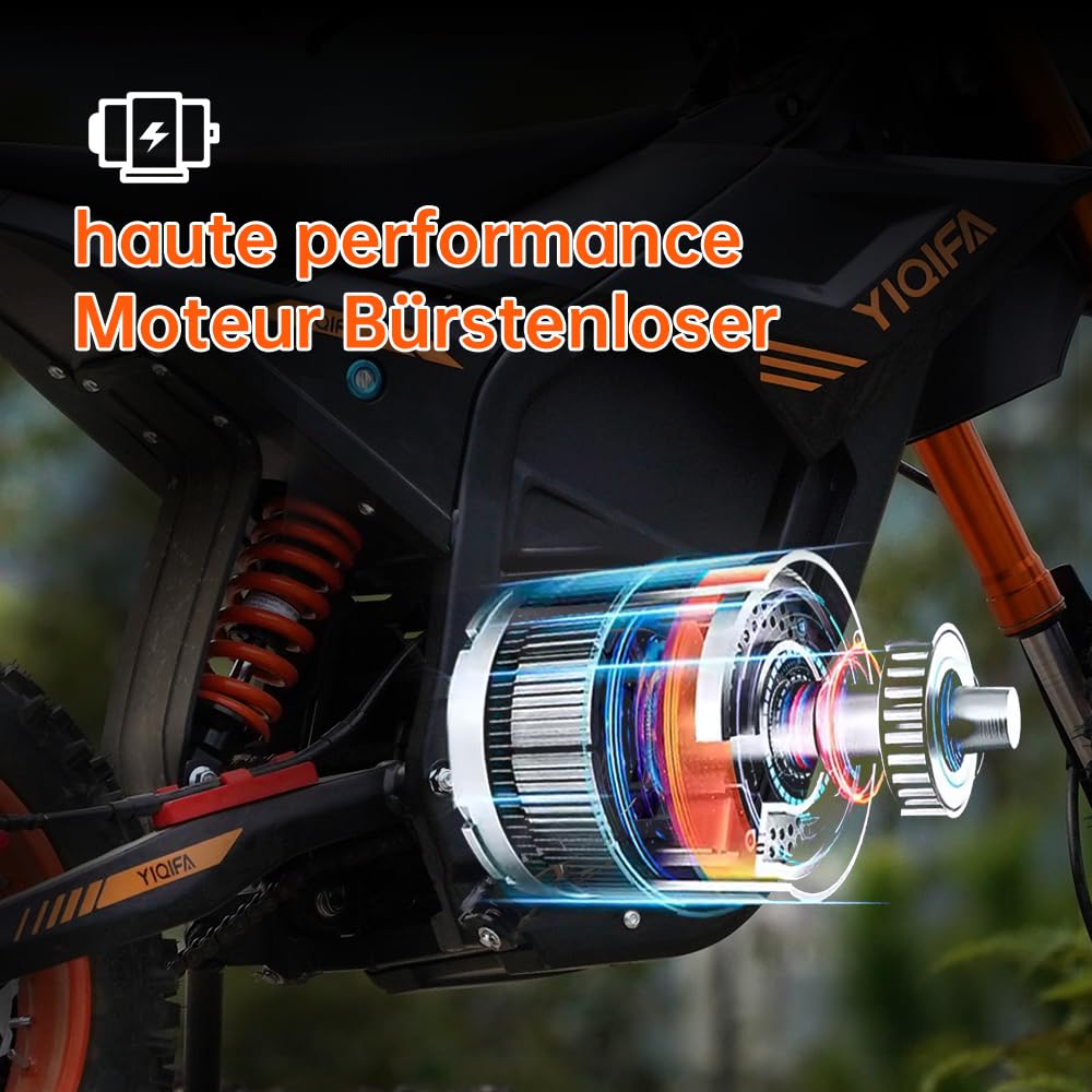 Dirt Bike moto électrique enfant 1000 Watts RXF Rocket Rose pour enfant de 6 à 10