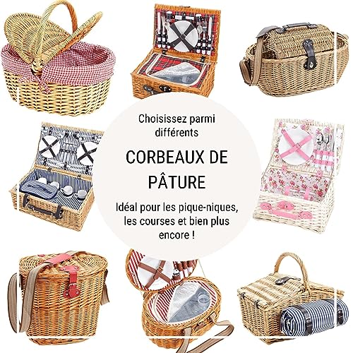 Panier de course en osier avec couvercle pour protéger vos achats - 7