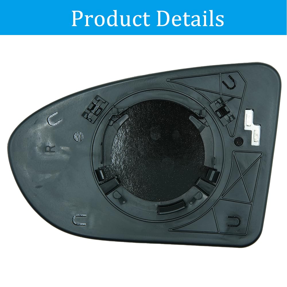 Vetro Specchio Retrovisore Auto Retrovisore Laterale Riscaldata Trasparente Porta Ala Specchio Vetro Per Nissan Per Qashqai J10 2006-2013 Accessori Parti Esterne 96302BR72A Specchio Esterno (Size : S
