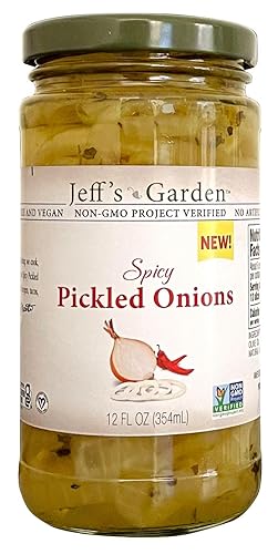 Miniatura 6 de Jeff's Garden Paquete de cebolla en escabeche, cebolla roja en escabeche y cebolla en escabeche picante | Sin gluten | Tarro de 12 onzas líquidas