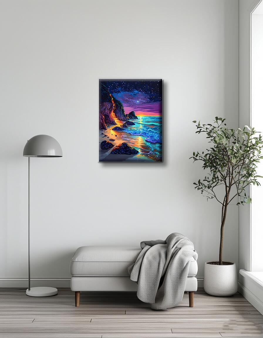 Paint by Numbers Kit for Adults, Paint by Number for Beginners, Adult Paint by Number Kits for Gifts and Home Wall,Decor 16x20 Inch,Includes Some Optional Frames. (Frame, 24 Colors)