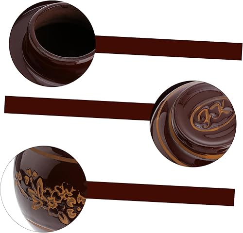 Miniatura 3 de Hemoton Tarros Mason Jars Mason Jars Mason Tarros tradicionales de fermentación de cerámica Tarro de fermentación china con tapa de sellado de agua,