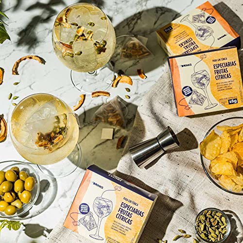 Especiarias Frutas Cítricas ( Cascas de laranja, Limão siciliano e Limão taiti, Cardamomo e Mandarim