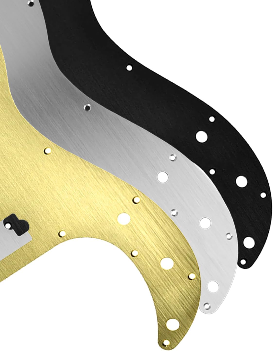 13 Hole P Bass Style Pickguard PB Scratch Plate Bass Pickguard Compatible with USA/Mexico Precision P Bass, Chrome