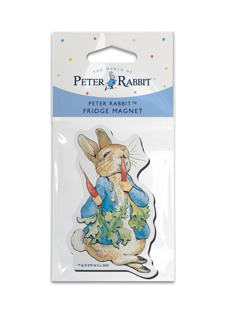 Beatrix Potter Peter Rabbit - Shaped Fridge Magnet (Peter and Carrots)