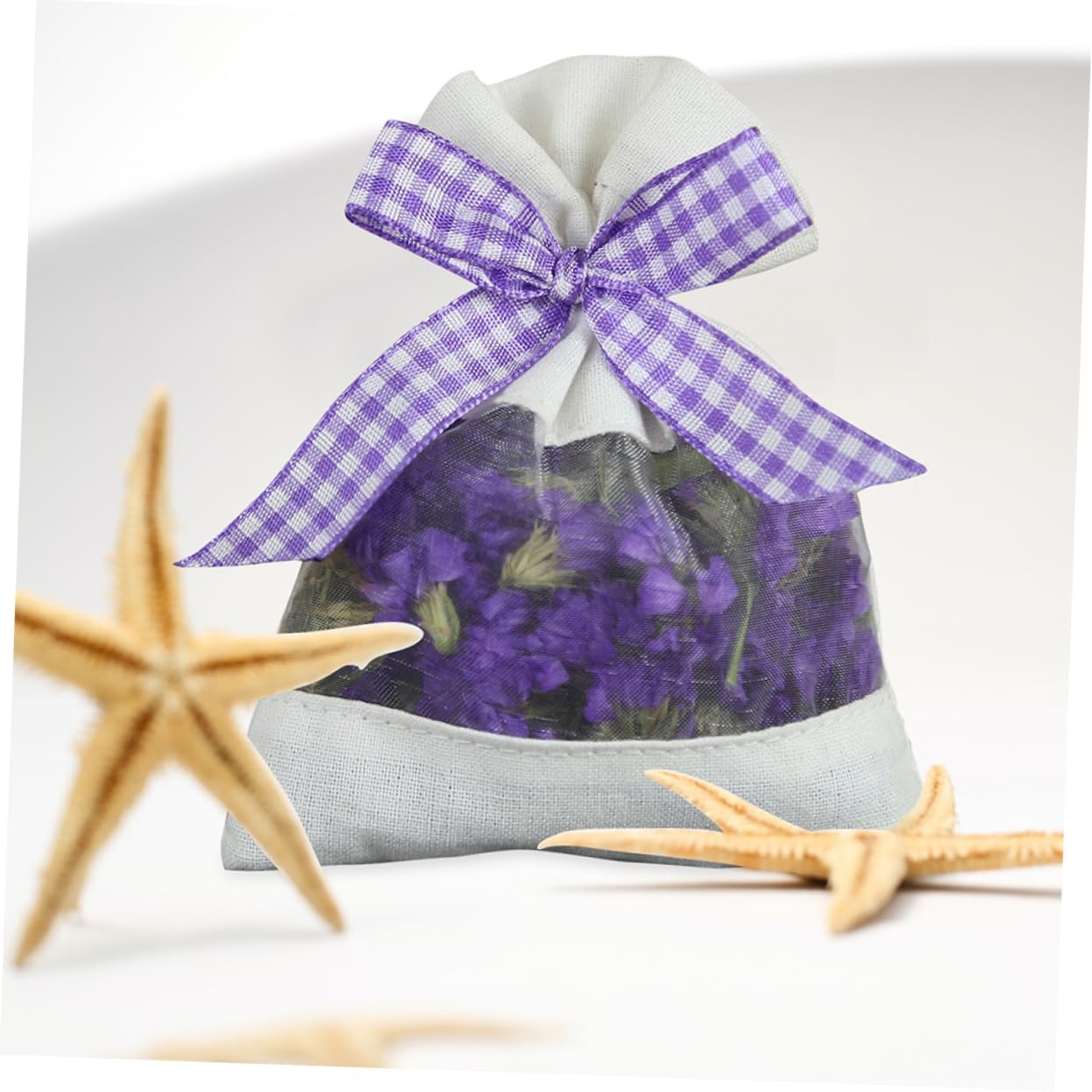 20pcs Lavender Sachets Burlap Organza Bags for Closets Fragrance Sachets for Dried Lavender Flowers Small Soothing for Home