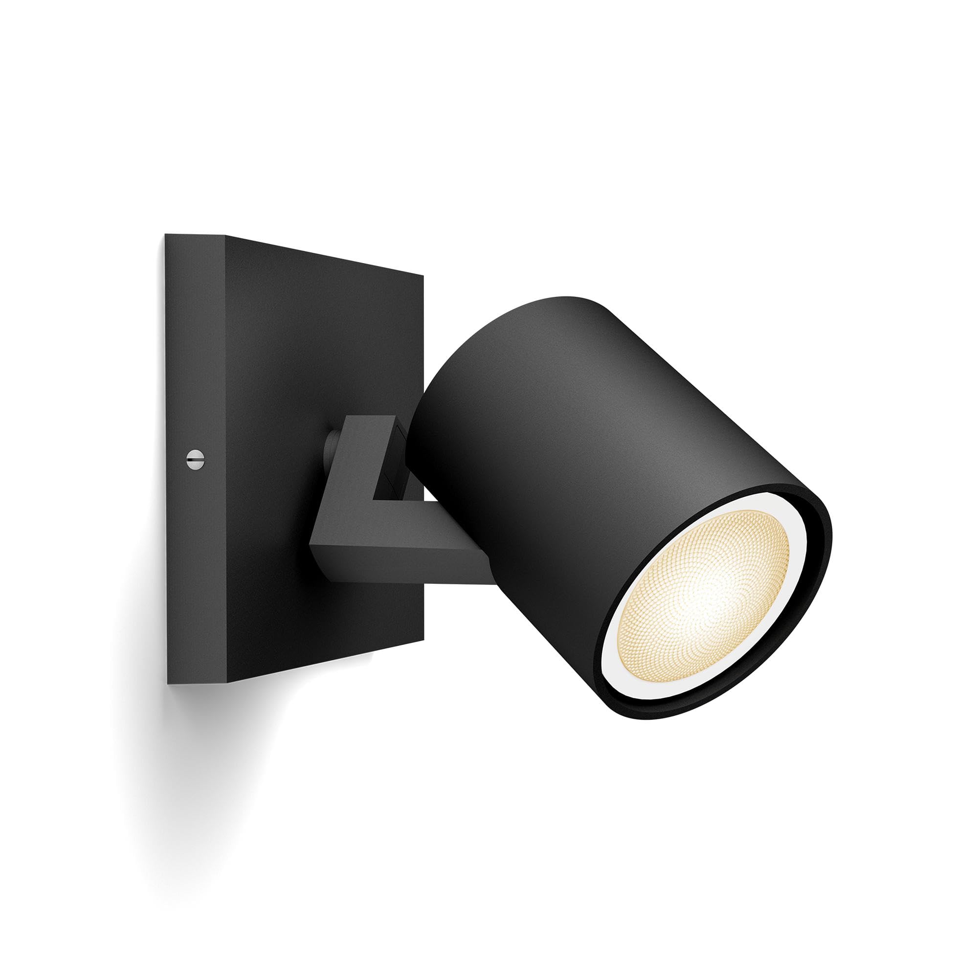 Philips Hue Runner 1 Foco LED Inteligente, Luz Blanca Cálida a Fría, Regulable, Bombilla LED Compatible con Alexa y Gogle Home, Color Negro