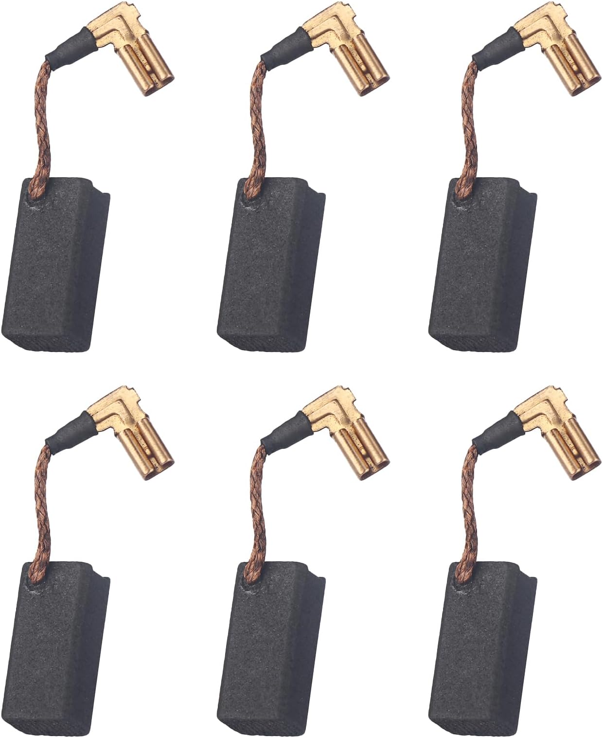 DongJinK Confezione Da 8 Spazzole In Carbonio Ad Angolo, Per - Foto 5