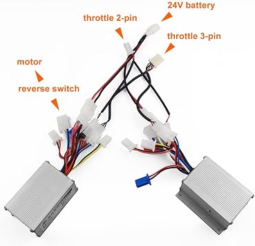 L-faster 24V Dual Drive 250W Electric Conversion Kit with Joystick Controller for Dolly Cart Lightweight Transport Wheelchair(Max 6kph)