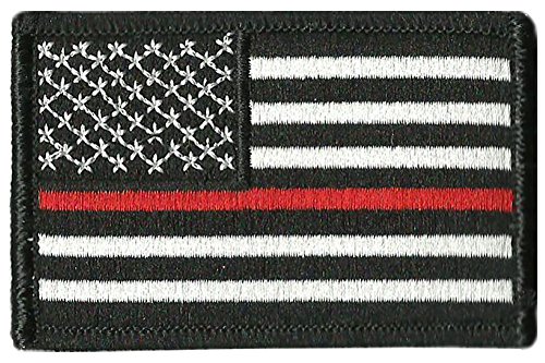 Thin Red Line Flag Tactical Patch - 2"x3"