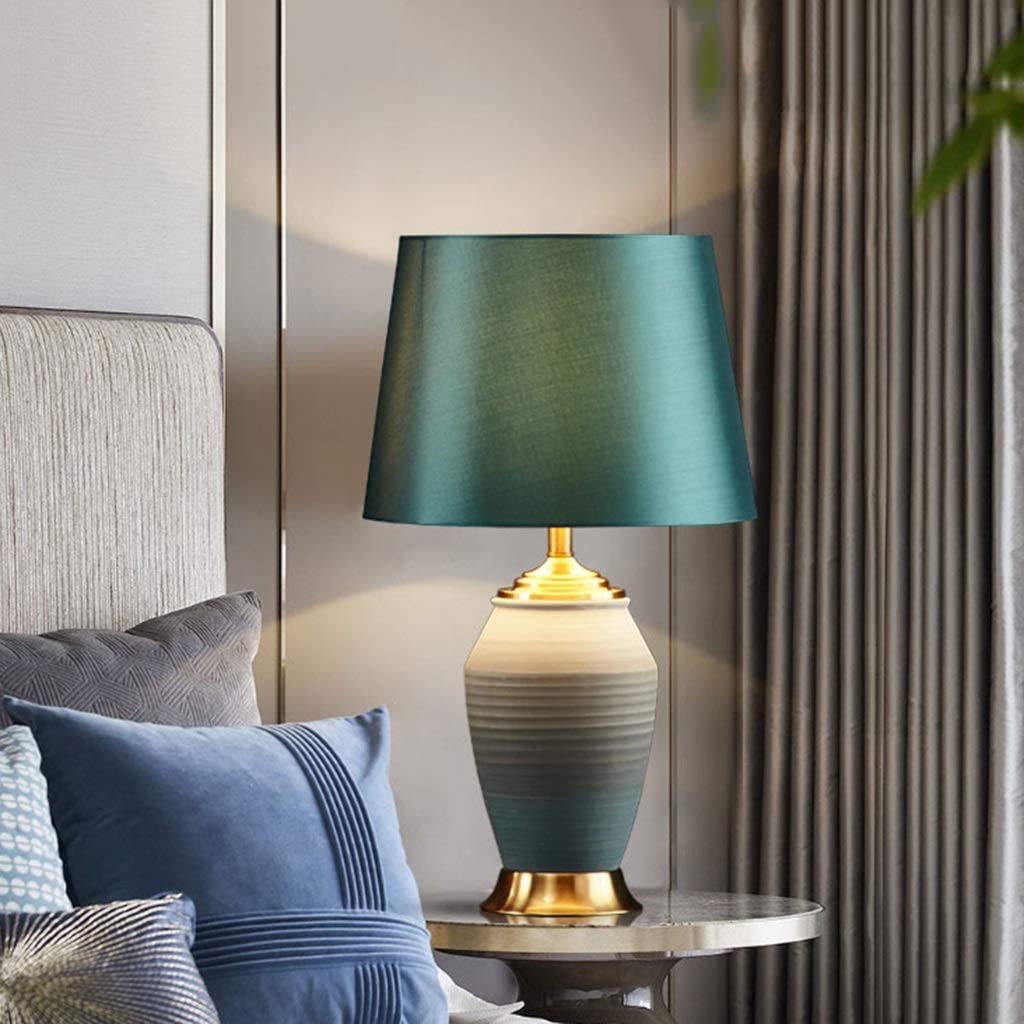 Ceramiczne lampy stołowe Lampa Lampka nocna do sypialni Salon Retro Lampy domowe Oświetlenie wewnętrzne Lampa stołowa