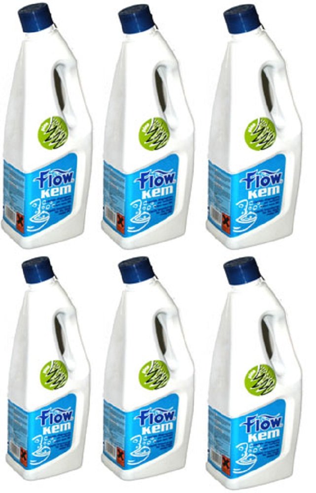 Flow Kem 2 litri x 6 pezzi liquido disregante wc PROFUMAZIONE PINO E LIMONE