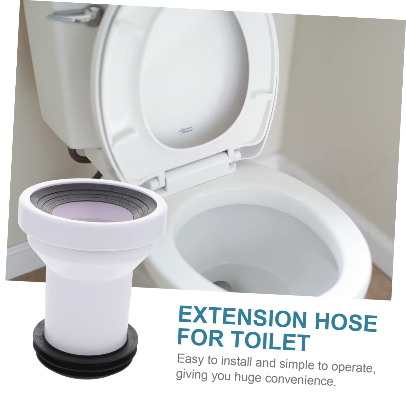 2 Pezzi Estensione per Collega e Previeni Perdite Tubo Estensione per Wc e Facile Installazione e Alta Accessorio Design