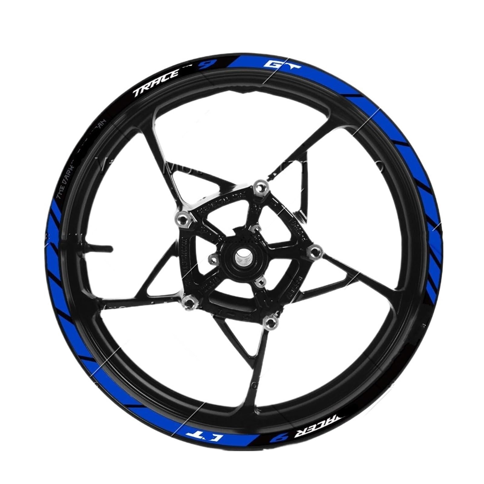 Reflective Sticker Reflective Motorcycle Wheel Sticker Rim Stripe Decals for Tracer 9 for GT 900 9GT