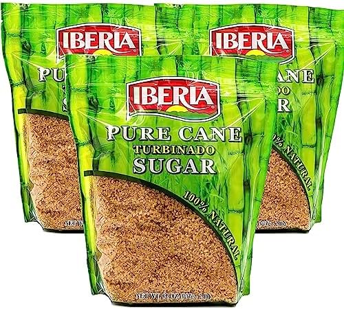 Iberia Pure Cane Raw Turbinado Sugar 2 lb. (Pack of 3)