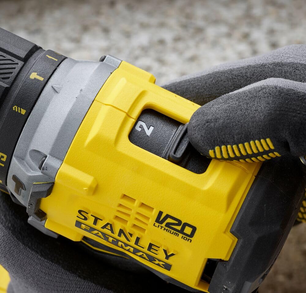 Perceuse visseuse przy bezszczotkowym udarze 60 Nm - Lithium 18V - 2 baterie 4Ah - STANLEY FATMAX V20 - SFMCD715M2K-QW