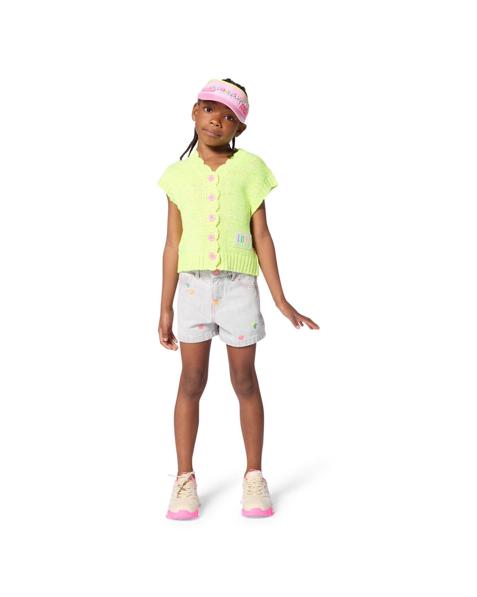 Billieblush Pantaloncini Denim Bambina, Grigio, 3 Anni