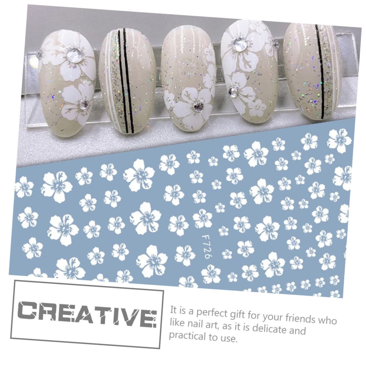 Beaupretty 5 Series Pegatinas De Uñas De Flores Decoración Uñas Decoraciones Uñas Adhesivos Uñas Dibujos Animados Y Clavo Calcomanías De Uñas Encantos De Uñas El Plastico 30 Hojas*5