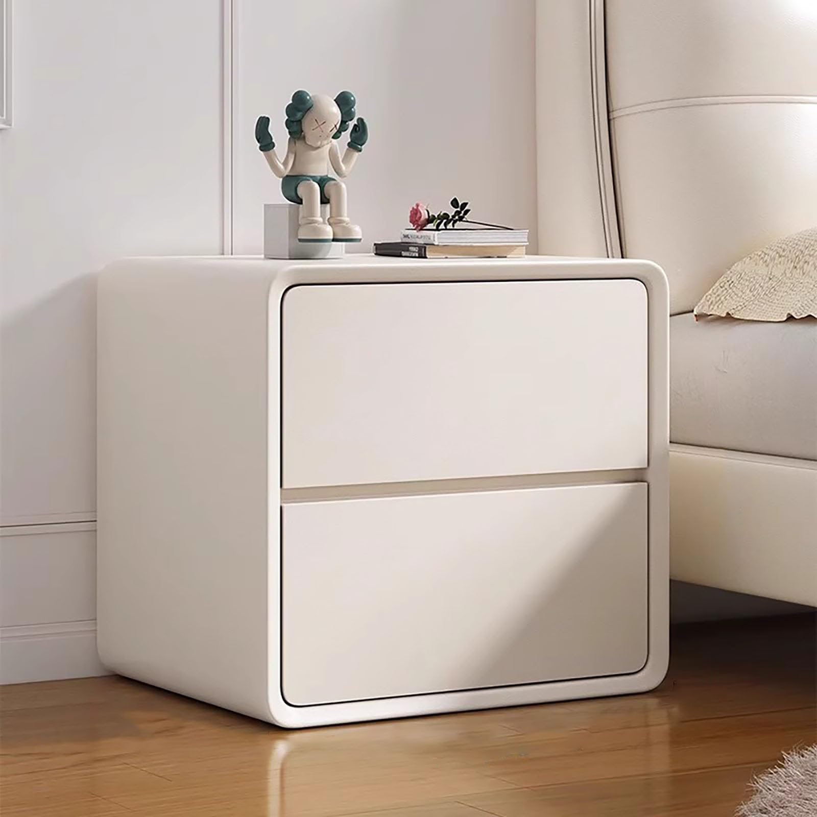 Table de chevet élégante avec 2 tiroirs de nuit chambre adulte