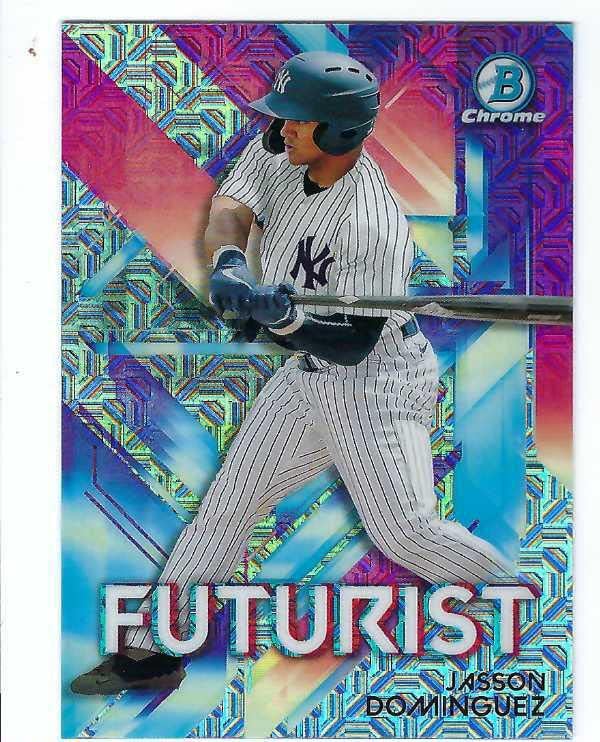 JASSON DOMINGUEZ 2021 Bowman Chrome Futurist #FUT-JD MEGA BOX MOJO REFRACTOR PARALLEL Rookie Card RC New York Yankees Baseball