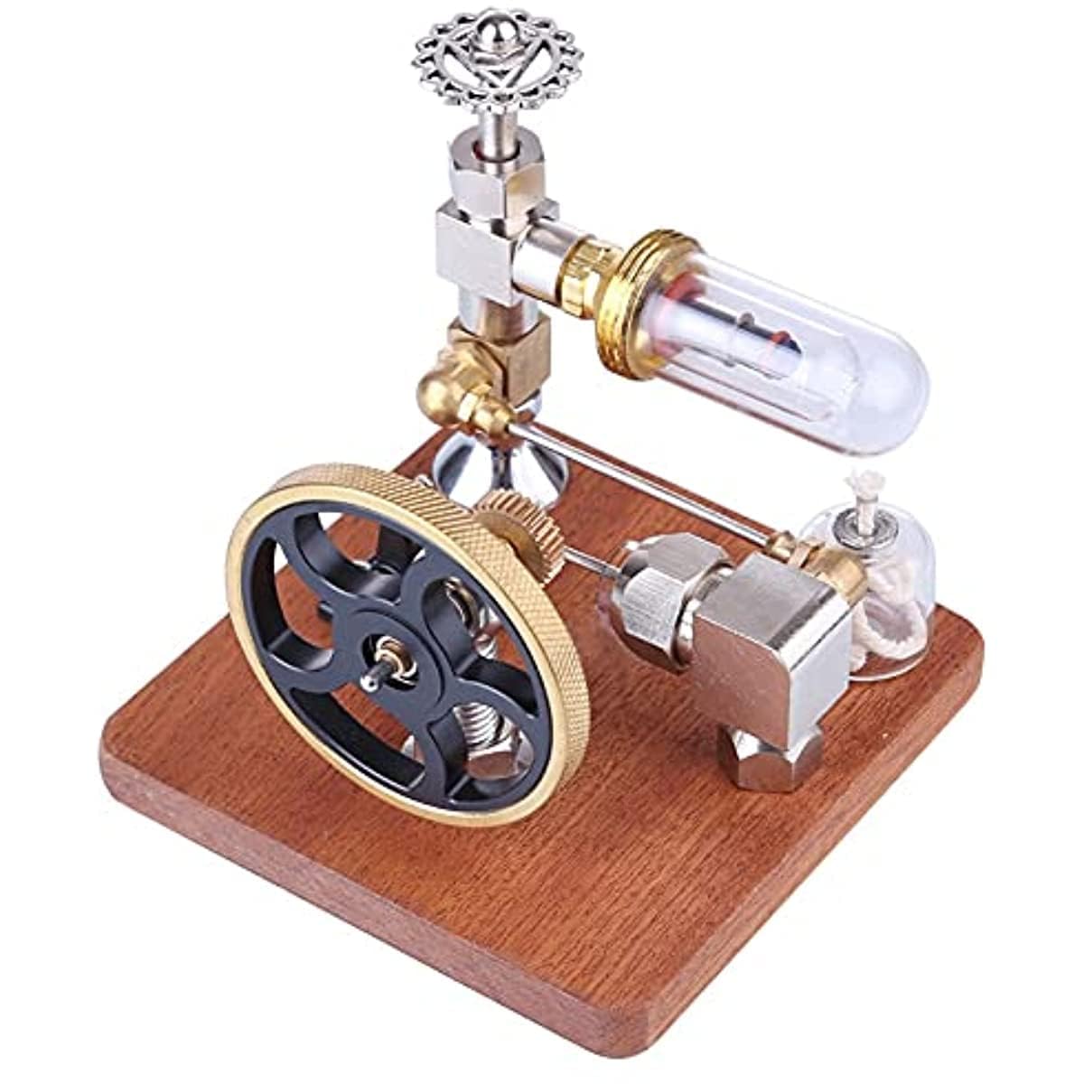 OLSKFUH Engine Model - Free Piston Adjustable Speed External Combustion Steam Engine For Physics Science Experiments